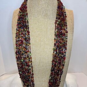 Joan River Multicolor Beaded Necklace